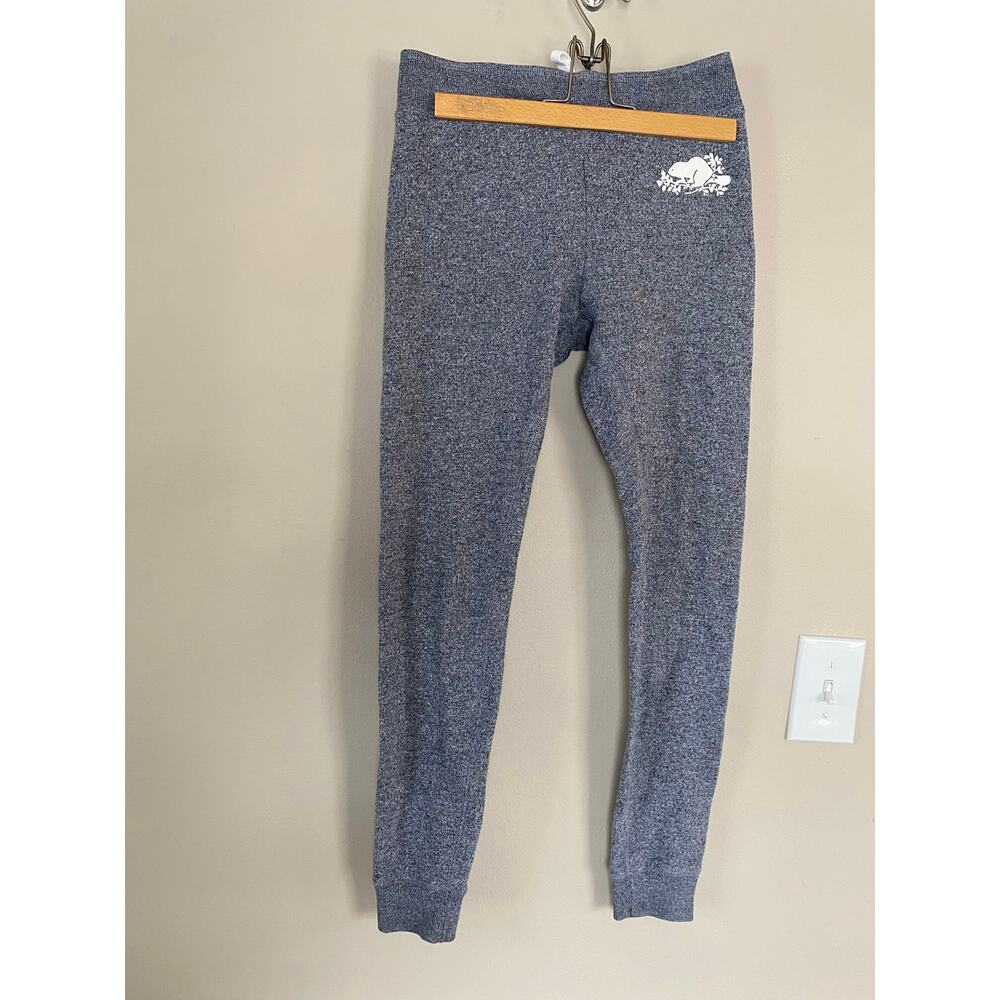 Roots Canada Gray Sweatpants Joggers Drawstring XS Salt Pepper